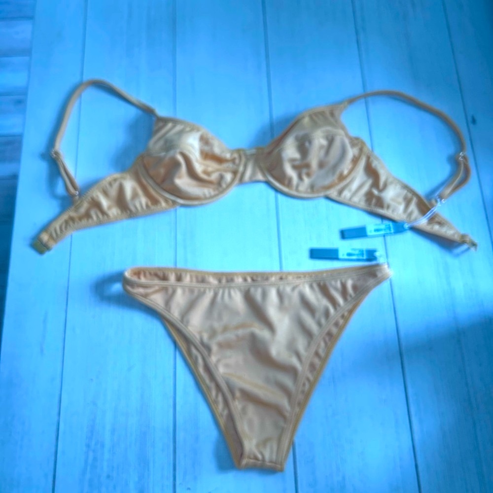 Gooseberry Intimates So Chic Gold Bikini - Picture 4 of 16